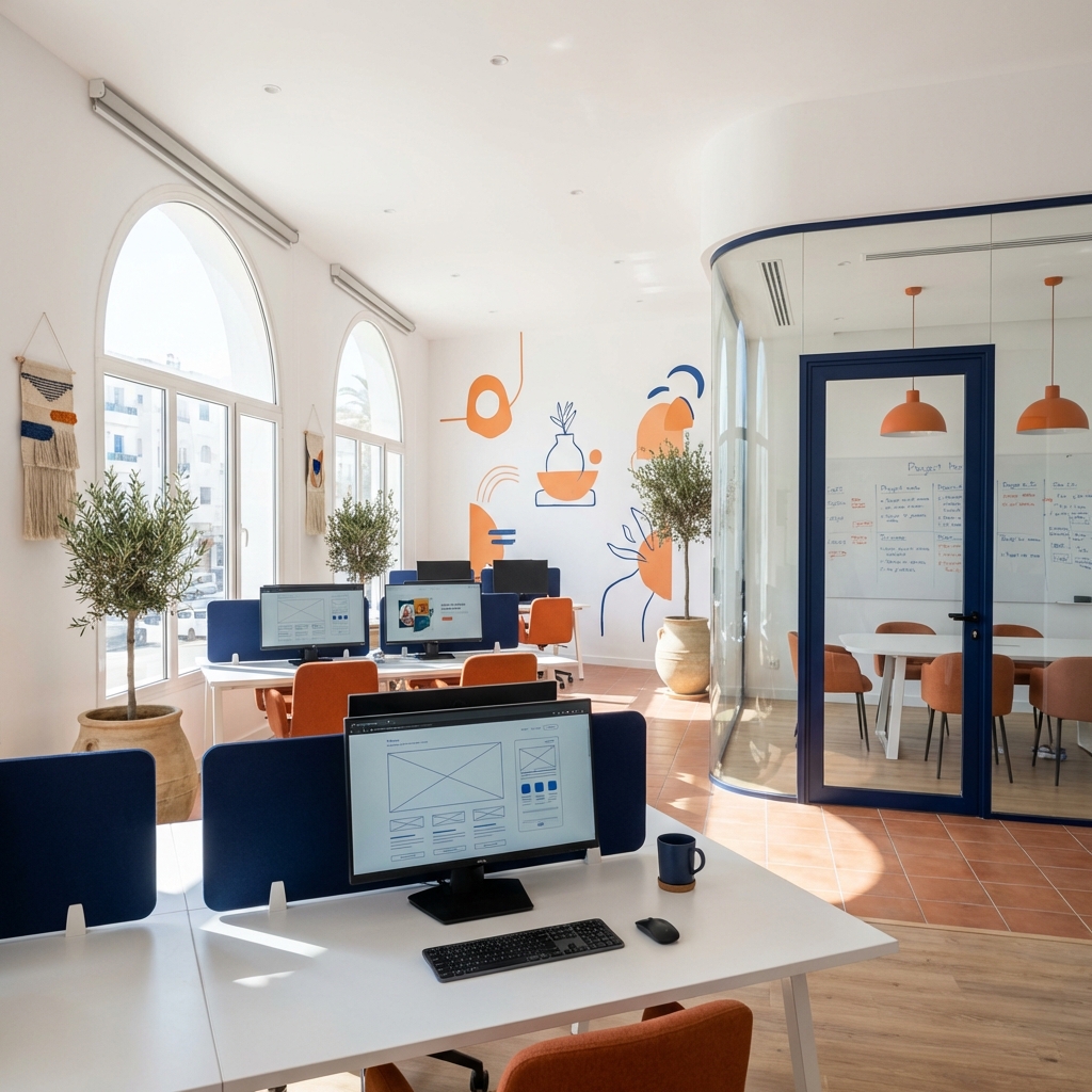 Les bureaux de web6 à Sfax