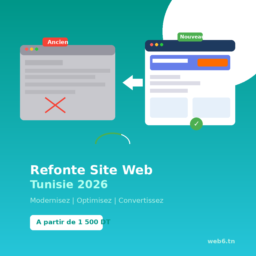 Refonte Site Web Tunisie 2026